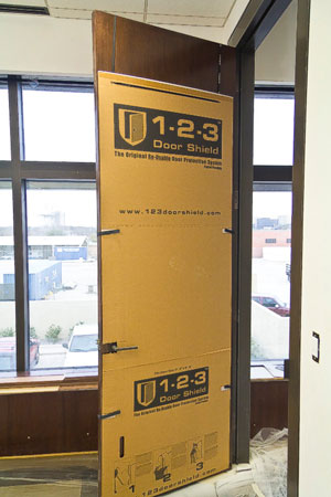 1-2-3 Door Shield Help Protect Any Door 1-2-3 Door Shield Door Protector