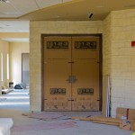 Protected sanctuary entrance with Door Shield products installed