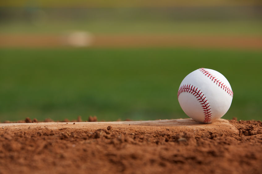 Baseball On Mound