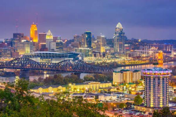 The Cincinnati skyline